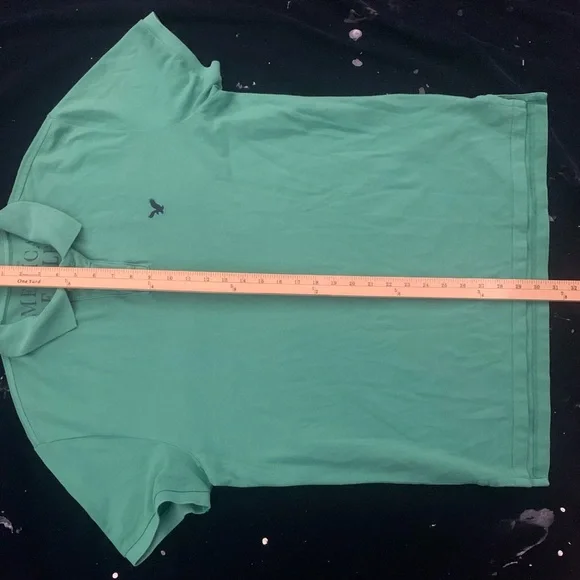 🦅AMERICAN EAGLE🦅 SS All Cotton 2 Button Polo - Picture 6 of 7